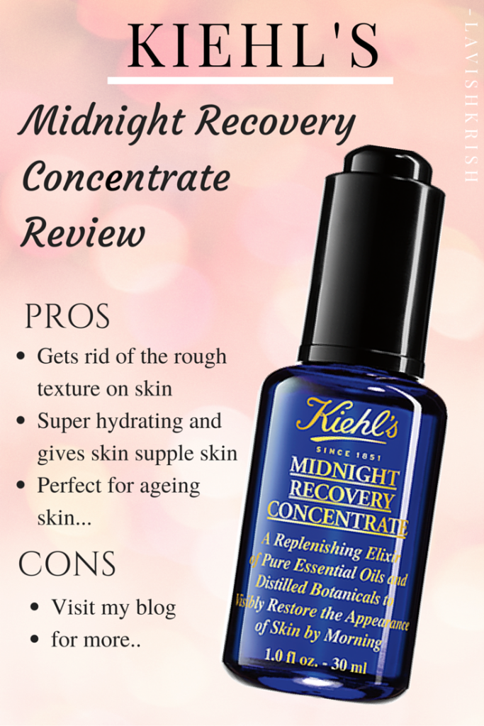 Kiehl's Midnight Recovery Concentrate Review | Ingredients, Is it Natural etc...