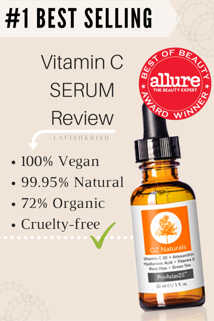 #1 Best Selling Vitamin C Serum by Oz Naturals Review